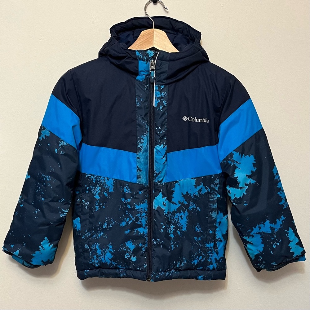 Columbia • S • Navy & Bright Blue Insulated Puffer Jacket Outgrown Sleeve System